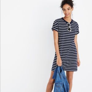 Madewell stripe pocket tee dress